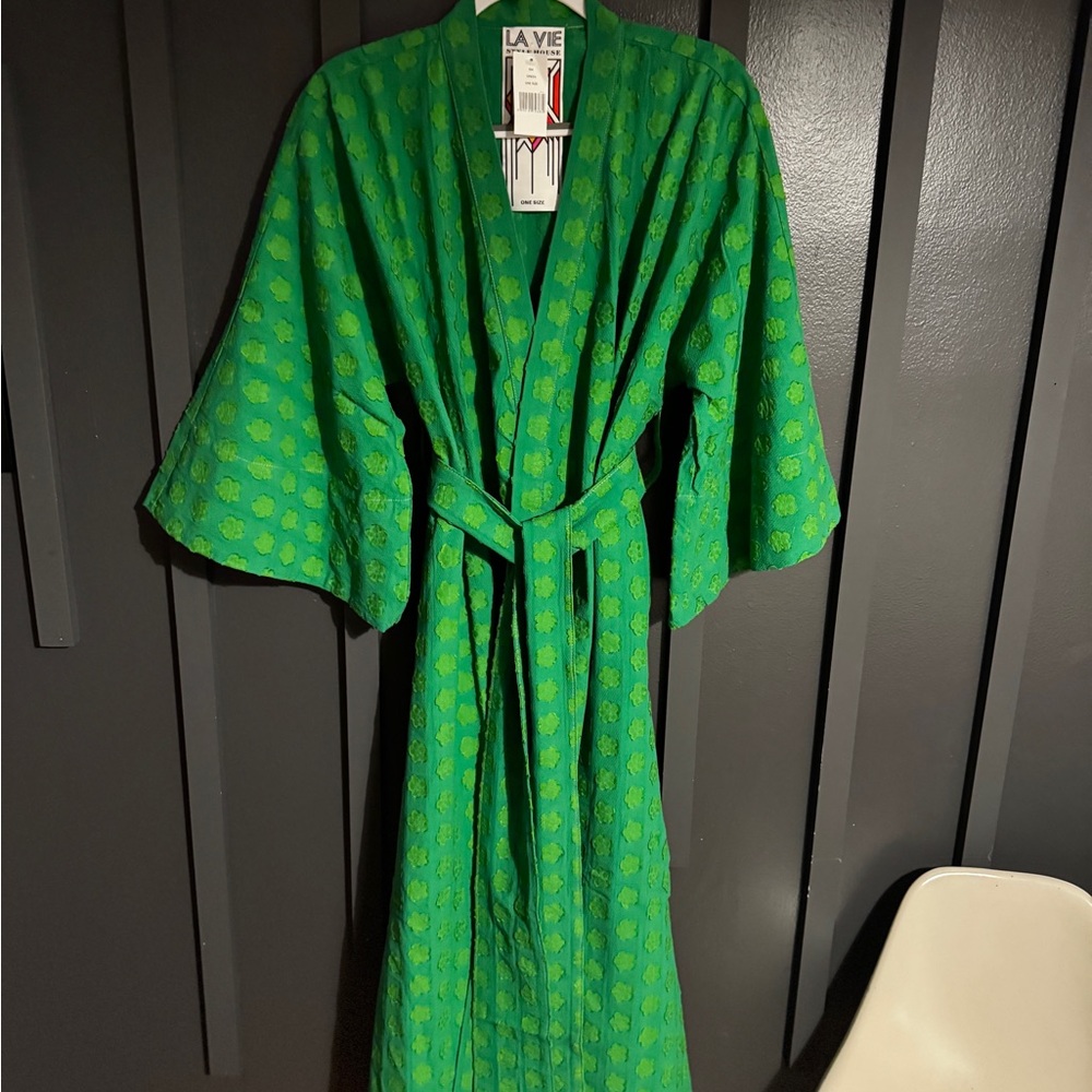 La Vie Style House Green Patterned Dress